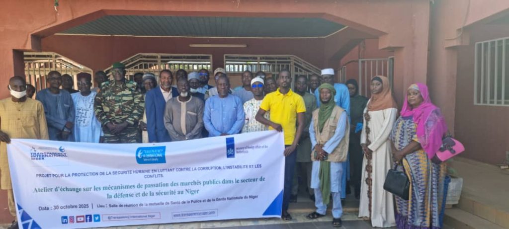 Atelier à Niamey sur la transparence dans les marchés publics de la défense et de la sécurité